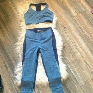 Outdoor Voices Zoom leggings & bra set. Size S